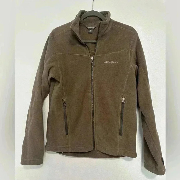 188. Woman Full Zip Eddie Bauer Fleece Jacket size S - Picture 1 of 5